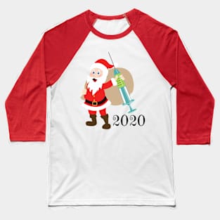 Santa 2020 delivering vaccine Baseball T-Shirt